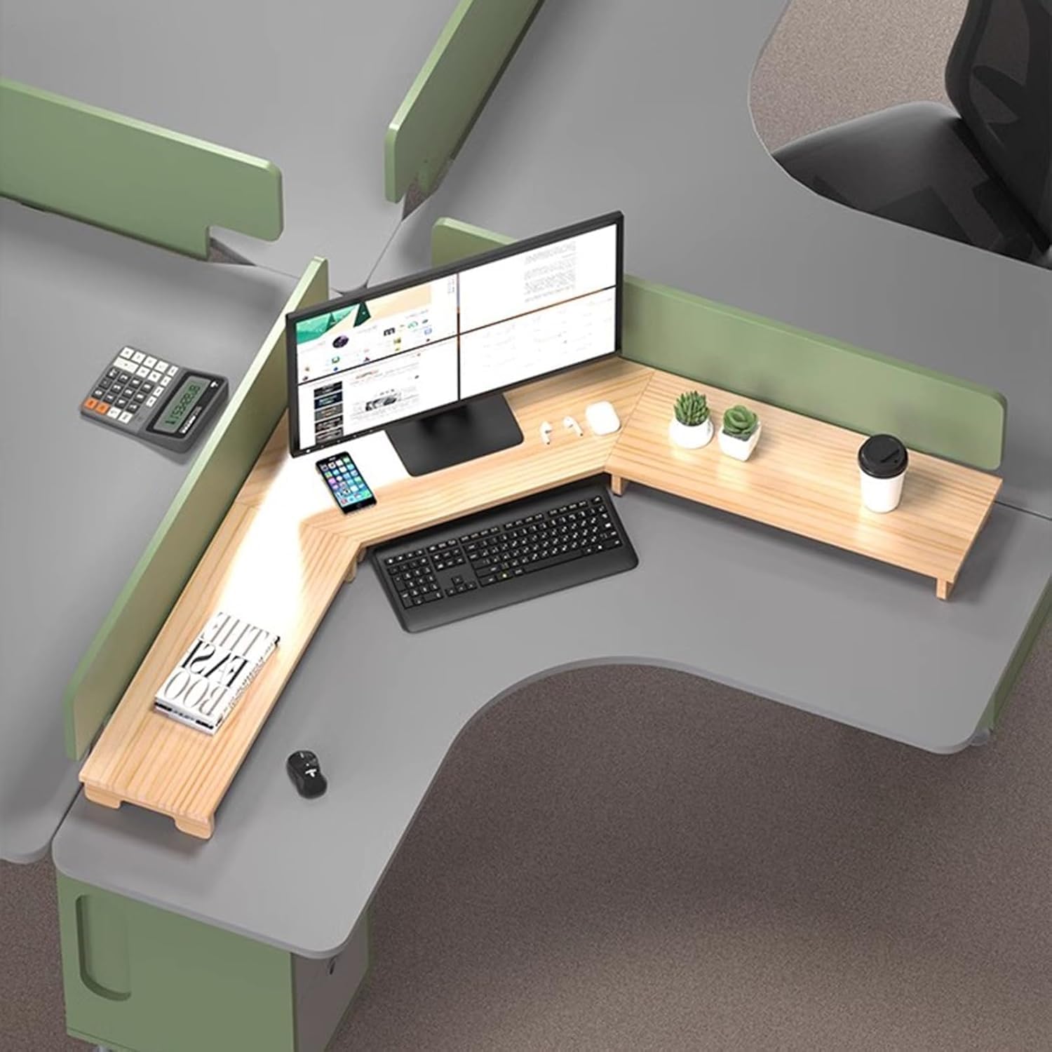 Amazon.co.jp: モニター台 卓上 モニタースタンド 木製モニター